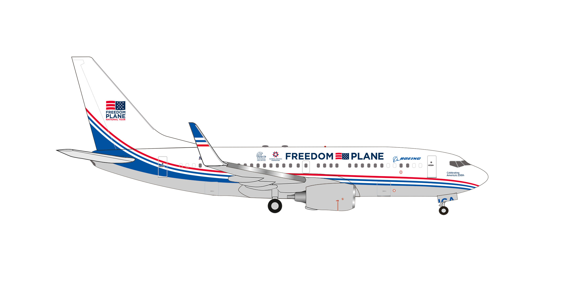 539890 Boeing 737-700BBJ Freedom Plane