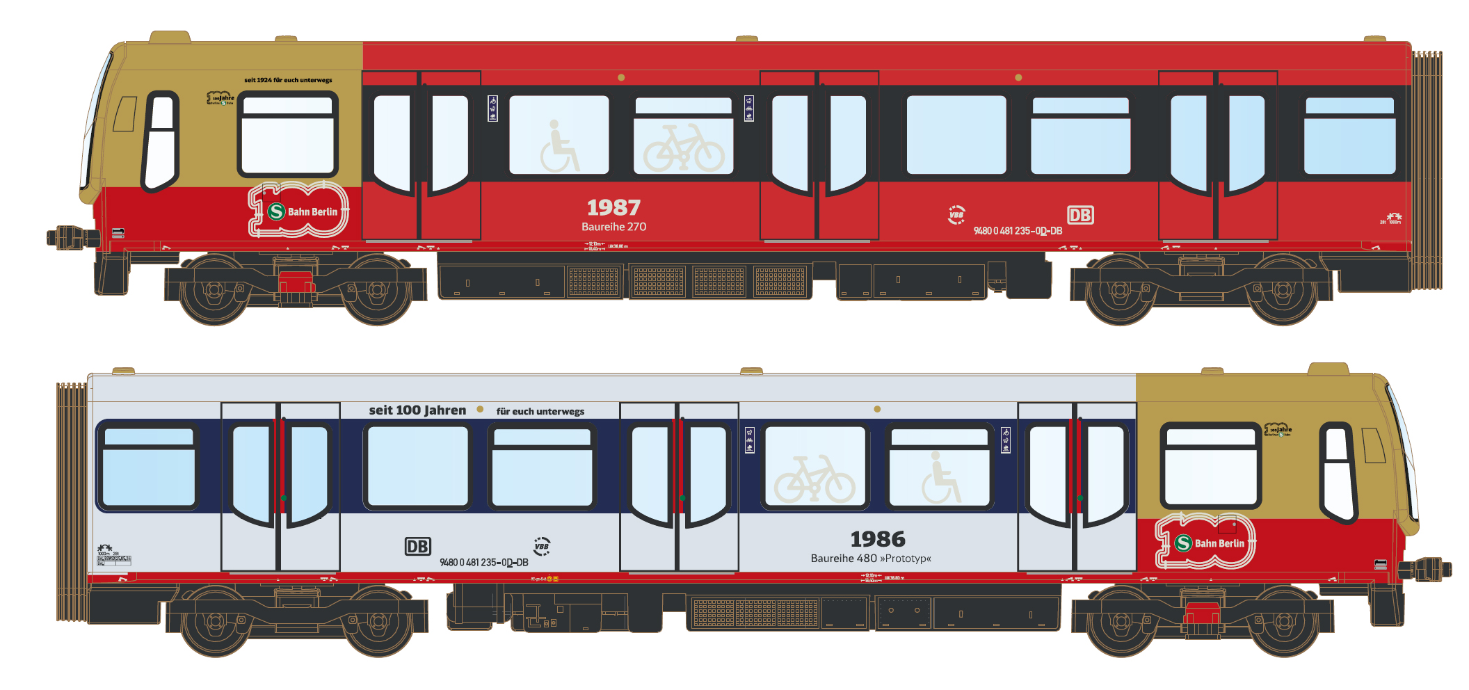 90486 Standmodell BR 481 DBAG/S-Bahn Berlin