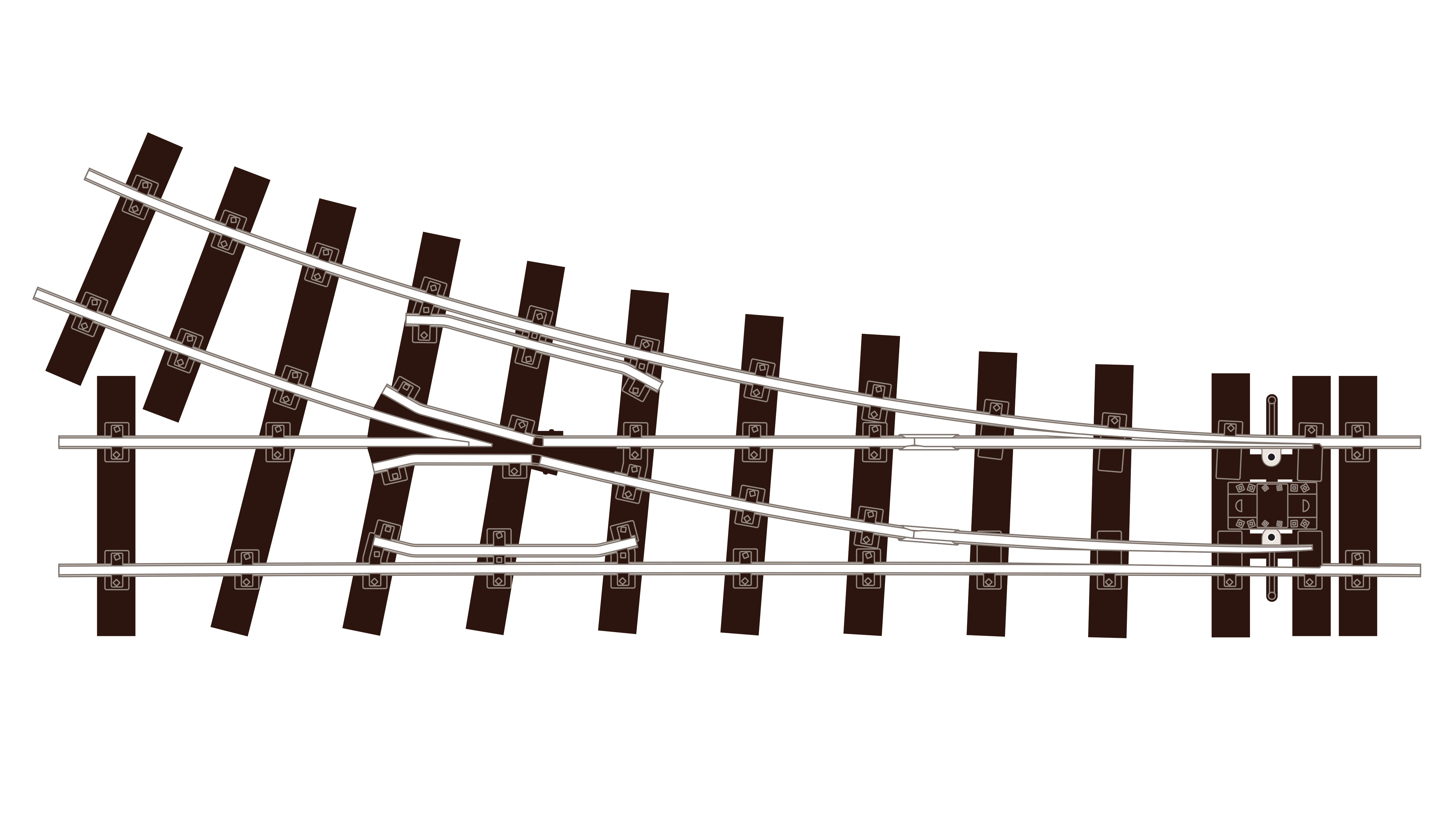 SLE691 Weiche, kleiner Radius, rechts