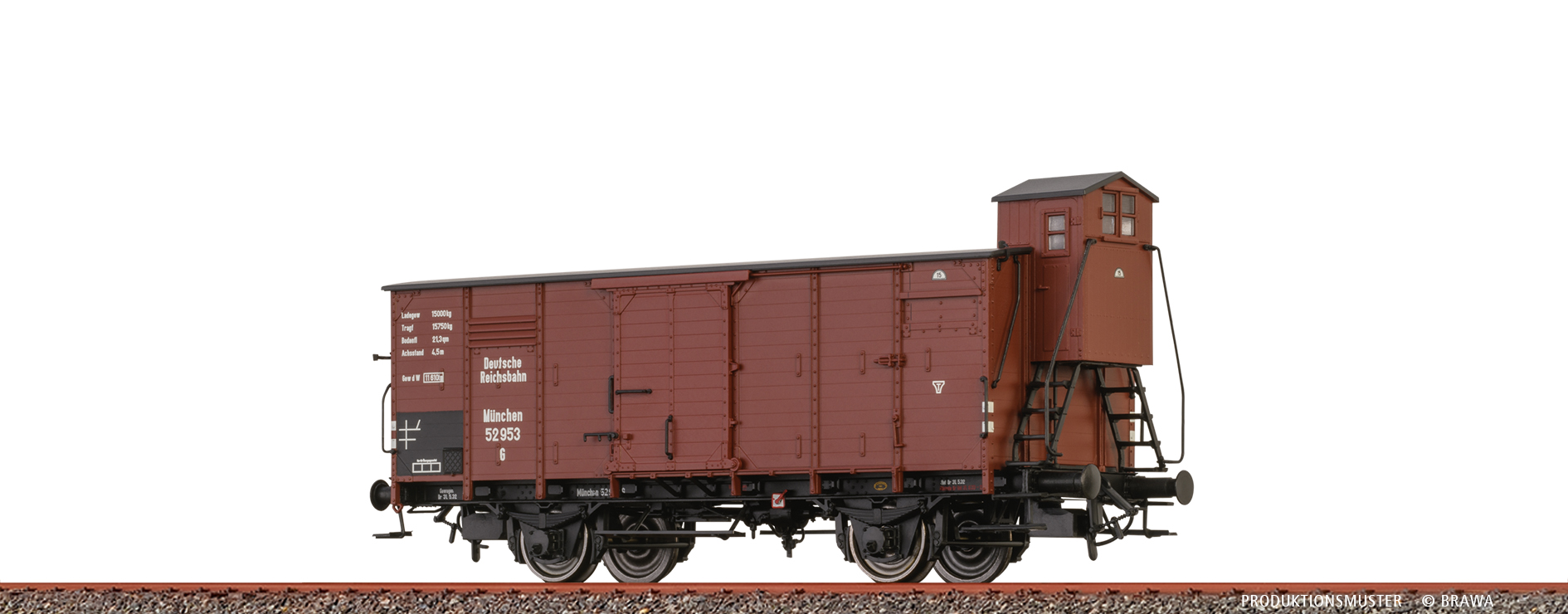 51246 DRG gedeckter Güterwagen G m.Brshs. Ep.2