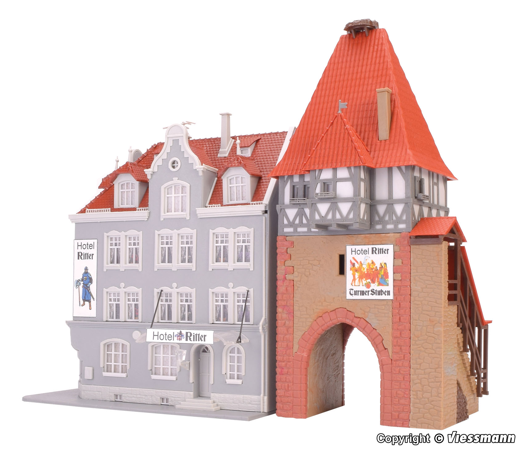 Kibri 12507 Hotel Ritter mit Stadttor