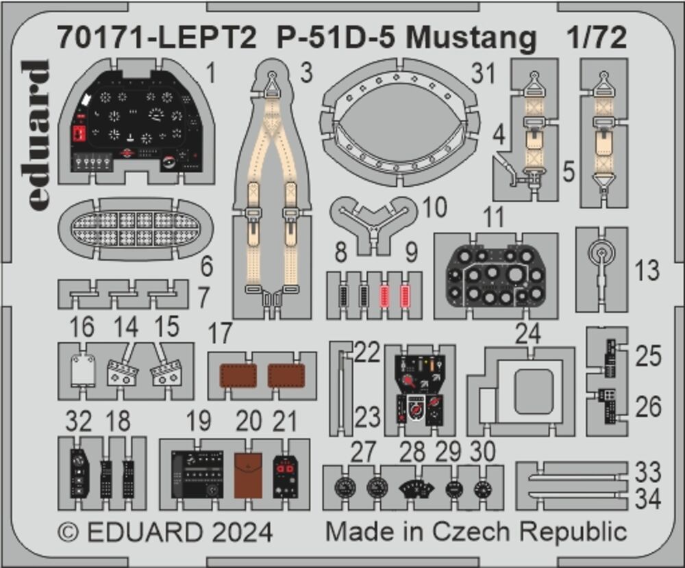 70171 P-51D-5 Mustang EDUARD-PROFIPACK