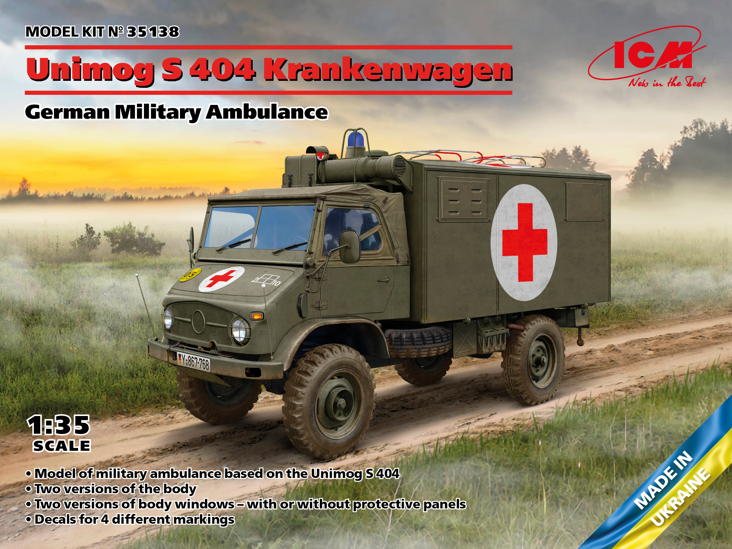 35138 Unimog S 404 German Military Ambulance