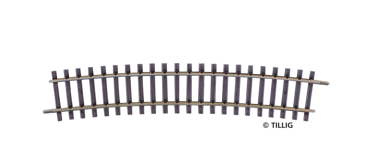 82123 Gleis gebogen R600 15,0°