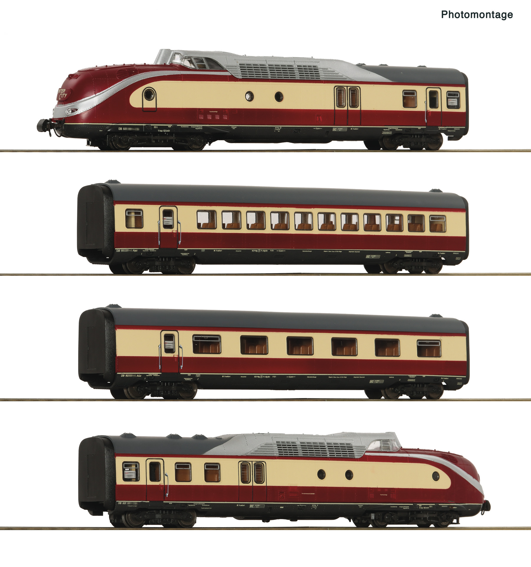 Roco 7710025 DB Dieseltriebzug BR 601 4-tlg. Ep.4