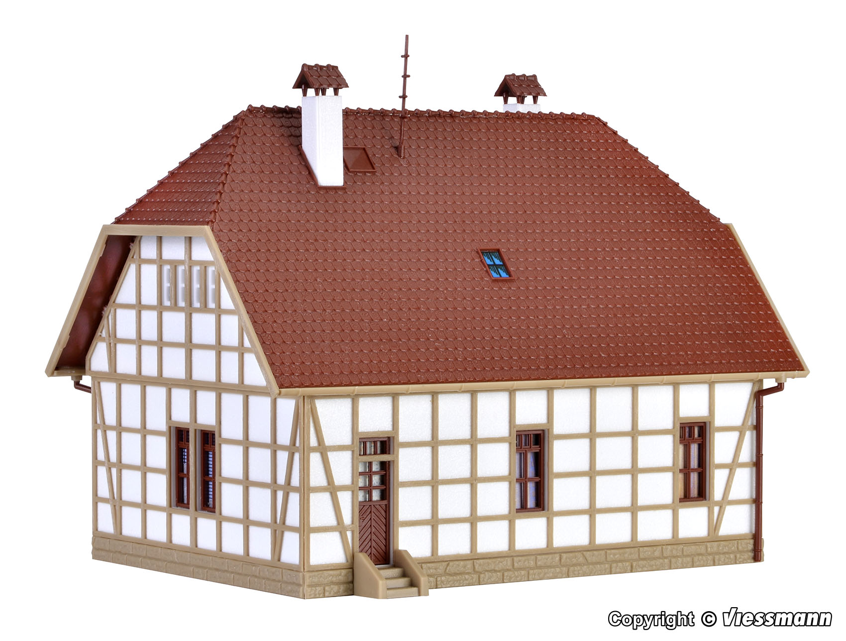 43654 Siedlungshaus mit Fachwerk
