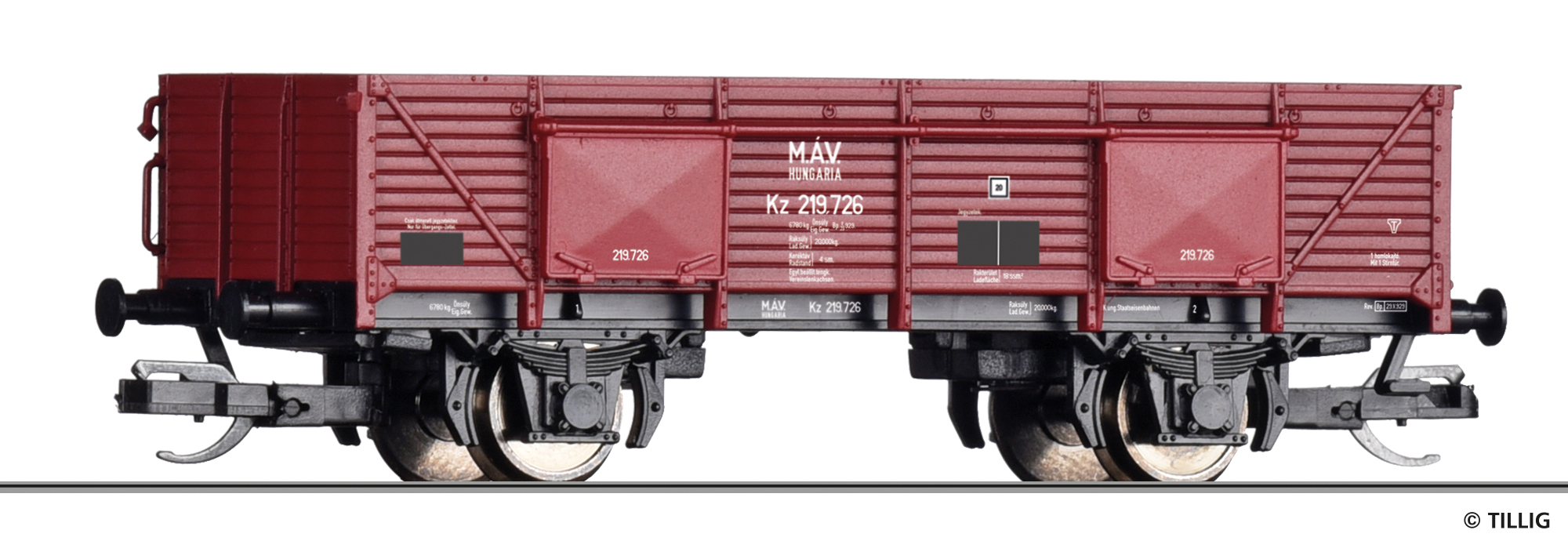 Tillig 17638 MAV offener Güterwagen Kz Ep.2