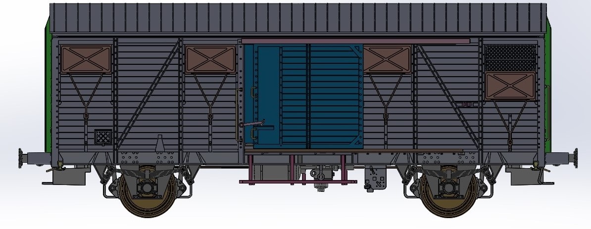 Exact-train 20950 OSE gedeckter Güterwagen Gs Ep.4