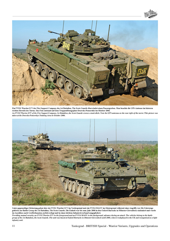 Tankograd TG9036 WARRIOR Varianten - Einsätze