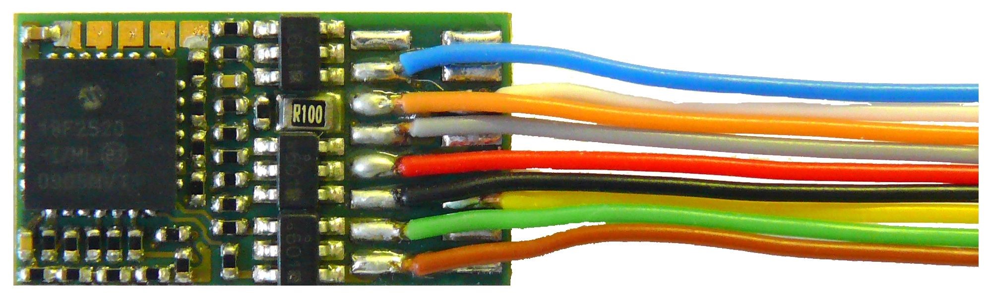 Zimo MX630 Decoder mit 9 Drähten