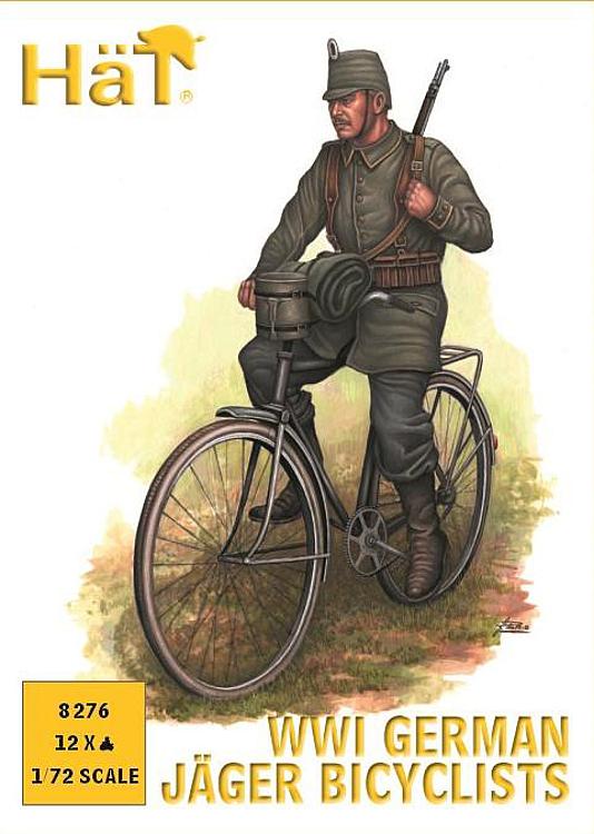 8276 WWI Deutsche Feldjäger auf Fahrrad