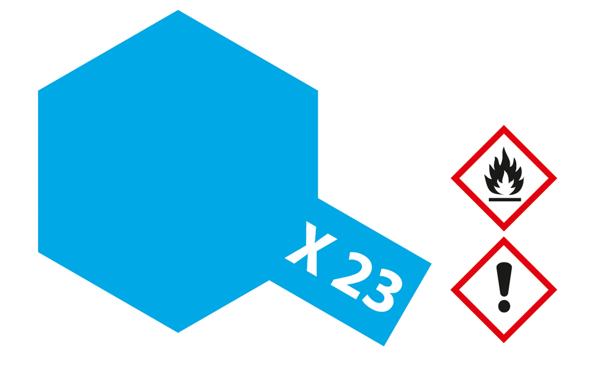 81023 X23 - Klar-Blau glänzend 23 ml