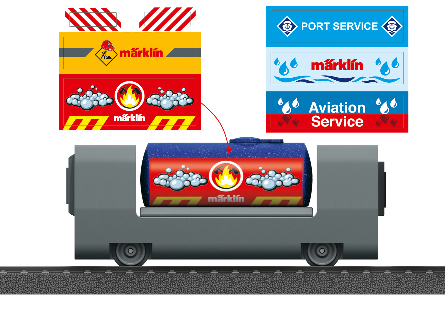 44142 Kesselwagen mit Sticker