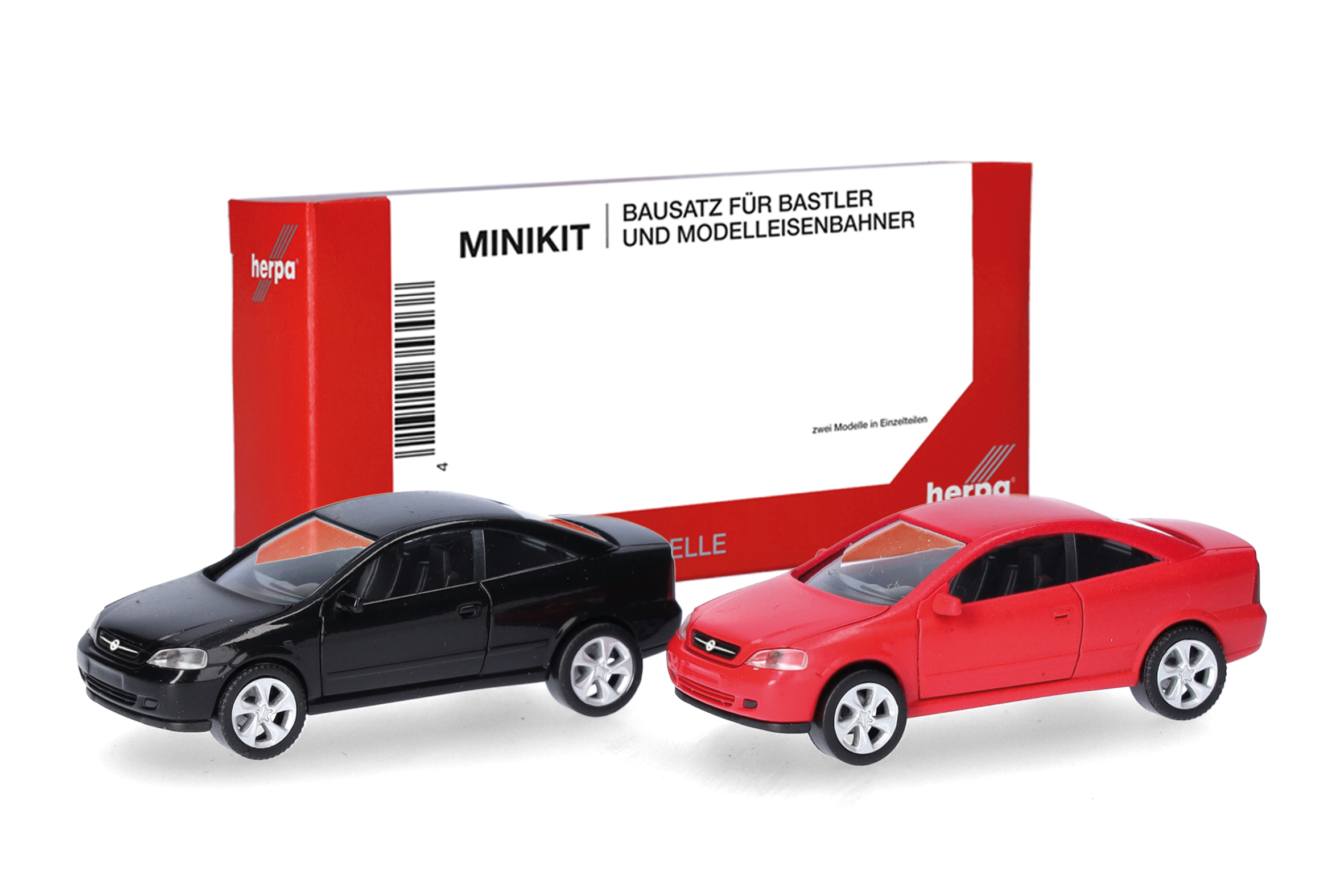 014106 MiniKit: Opel Coupé Schwarz/Magmarot
