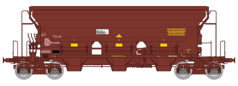 REE Modeles WB-845 SNCF Schüttgutwagen T8 Tadkks Ep.6