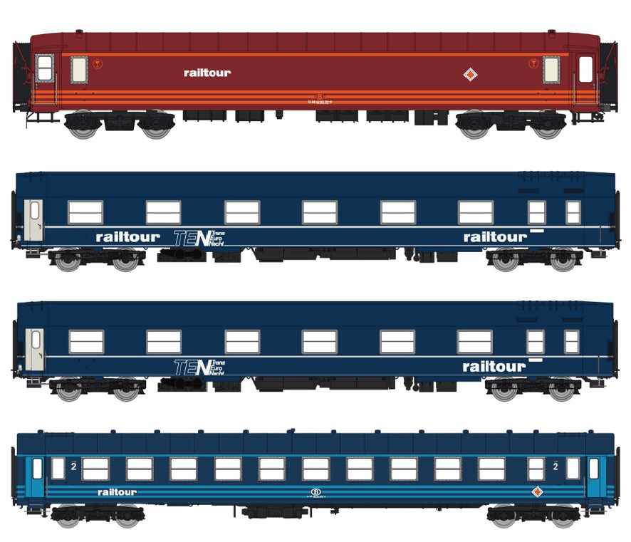 MW1904 SNCB INT 1439/1440 Wagen-Set 4-tlg Ep.4