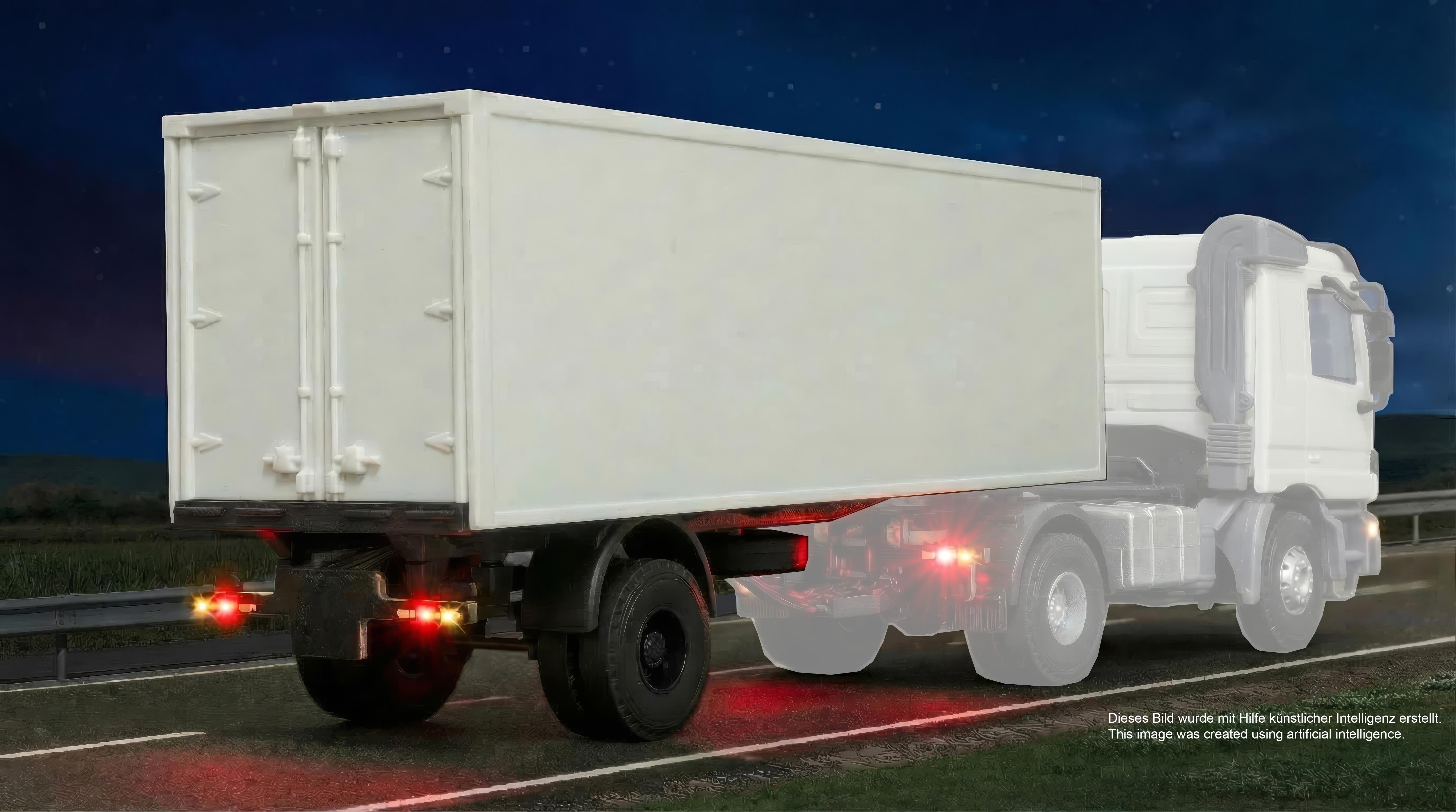Viessmann 8229 H0 1-achs Koffersattelauflieg