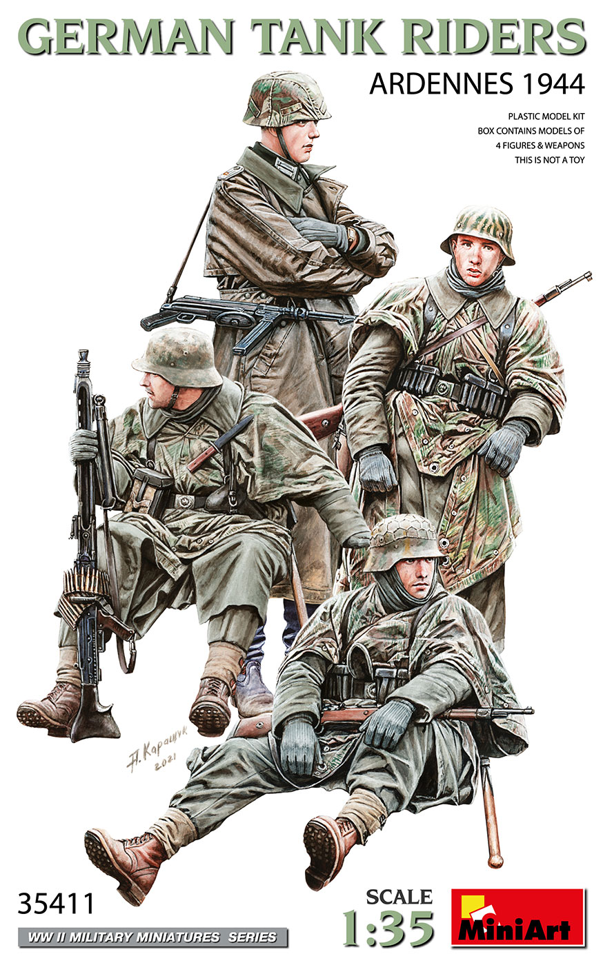 35411 German Tank Rider - Ardennes 1944