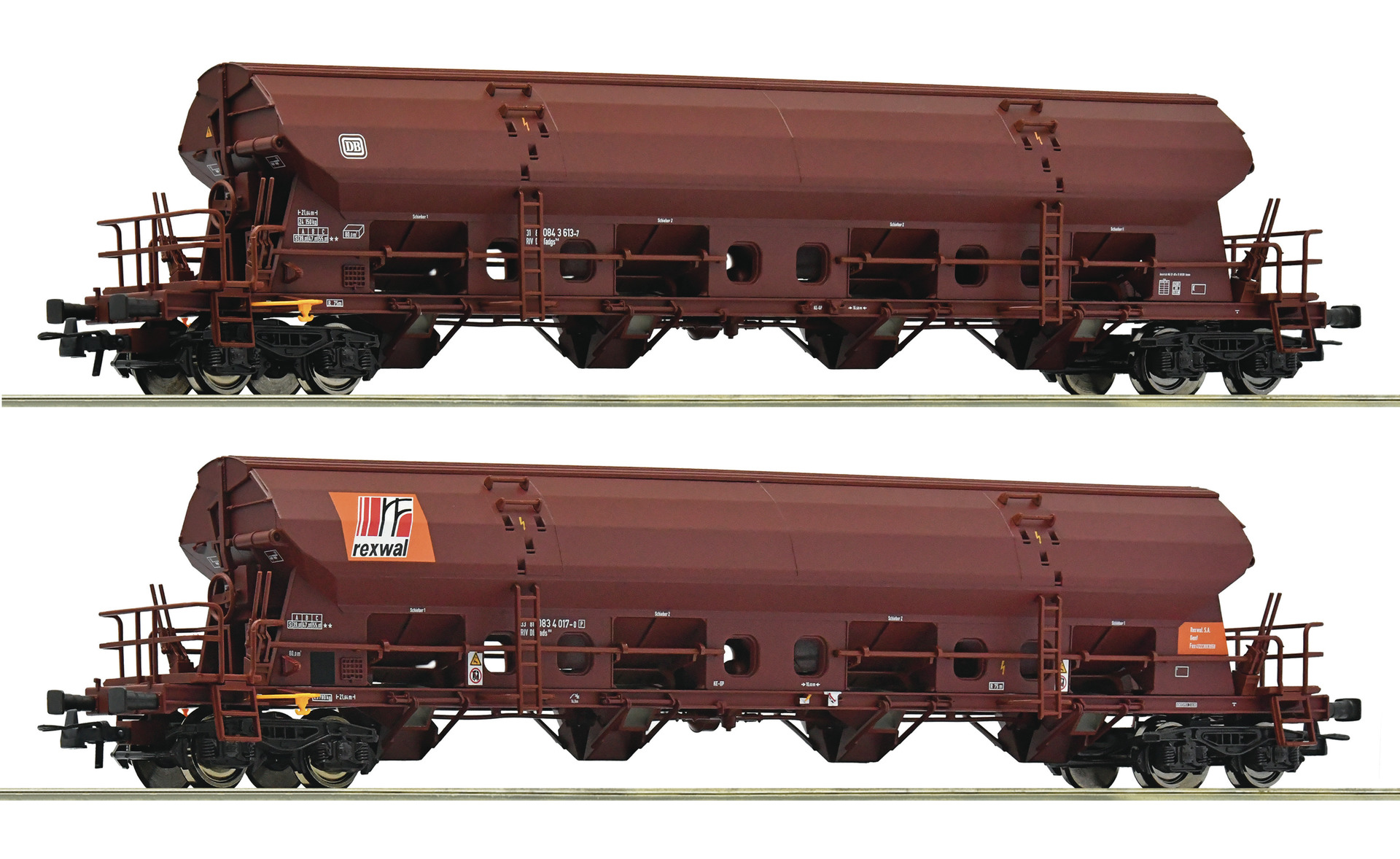 Roco 77036 DB 2-tlg. Set: Schwenkdachwagen Ep.4