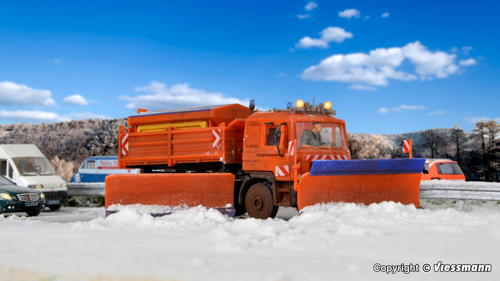 15219 MAN F90 Muldenkipper Winterdienst