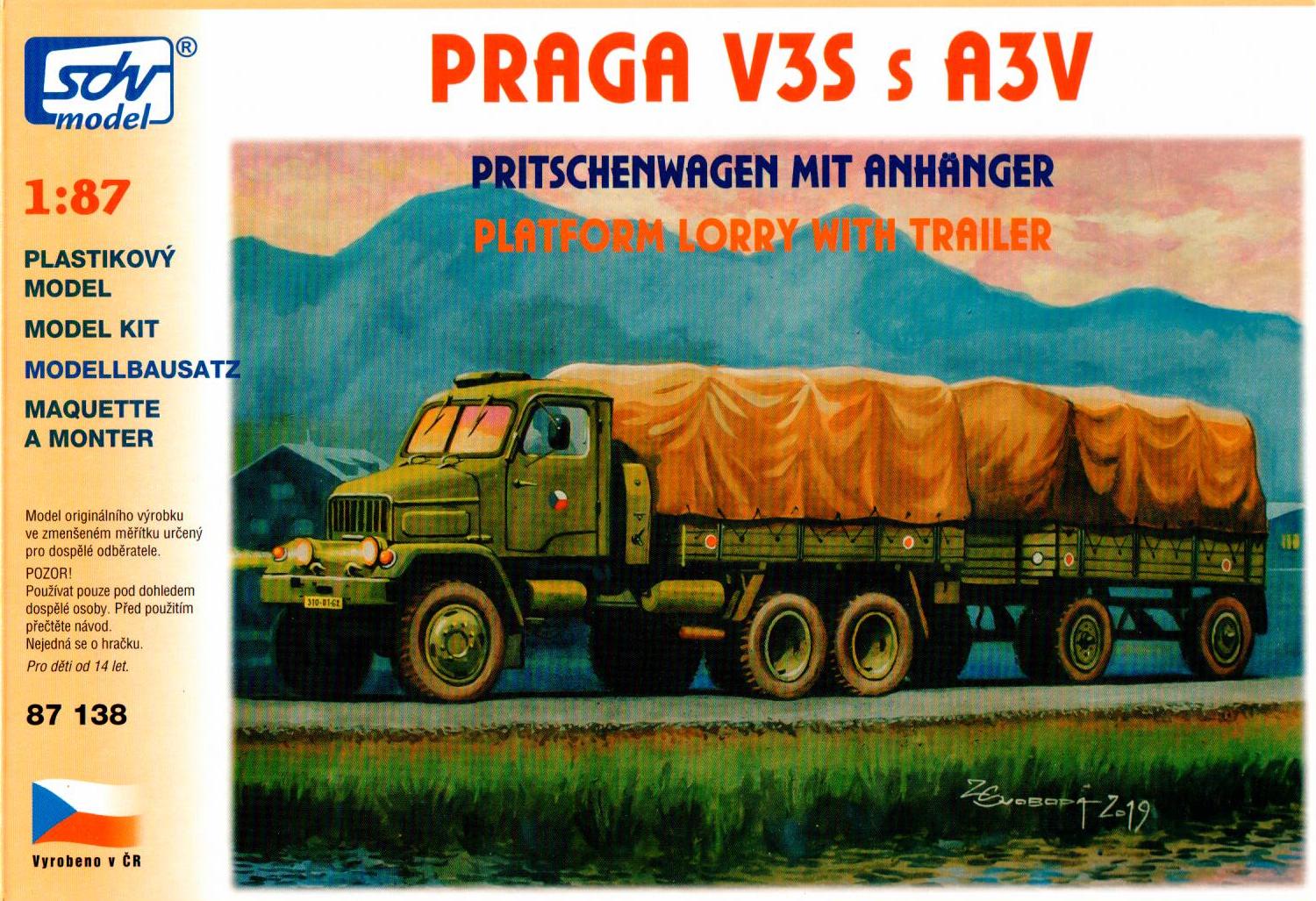 87138 Praga V3S, A3V Pritsche