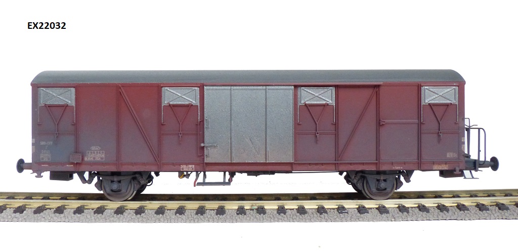 Exact-train 22032 SBB gedeckter Güterwagen J4 Ep.3