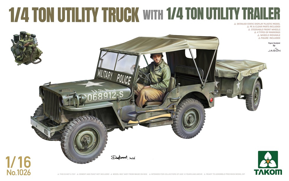 1026 Utility Truck + 1/4 ton Utility trailer