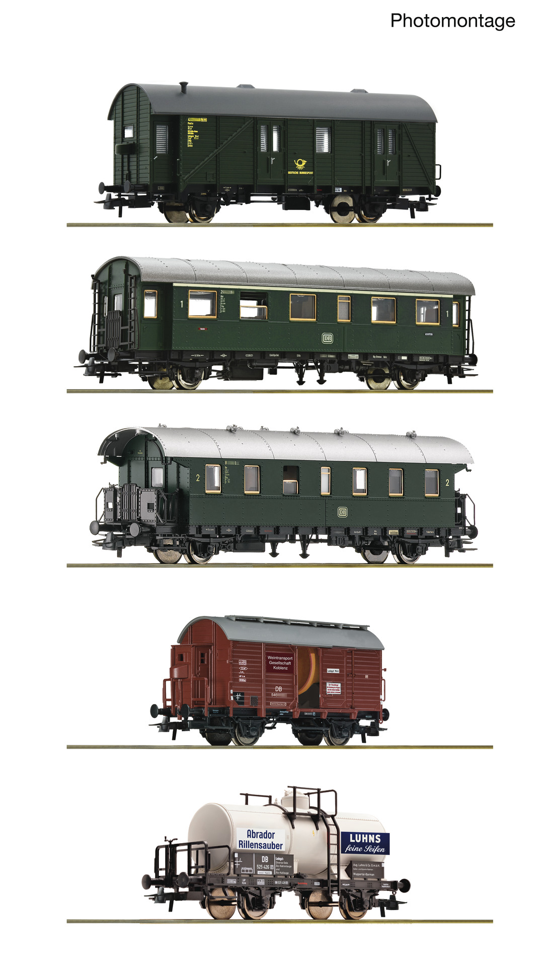 6200291 DB Personen/Güterwagen-Set 5-tlg. Ep.3