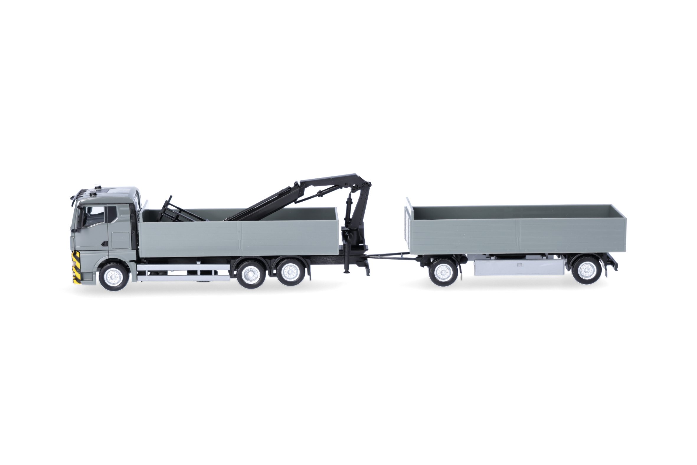 Herpa 320825 MAN TGX GN PHZ mit Ladekran grau/gelb
