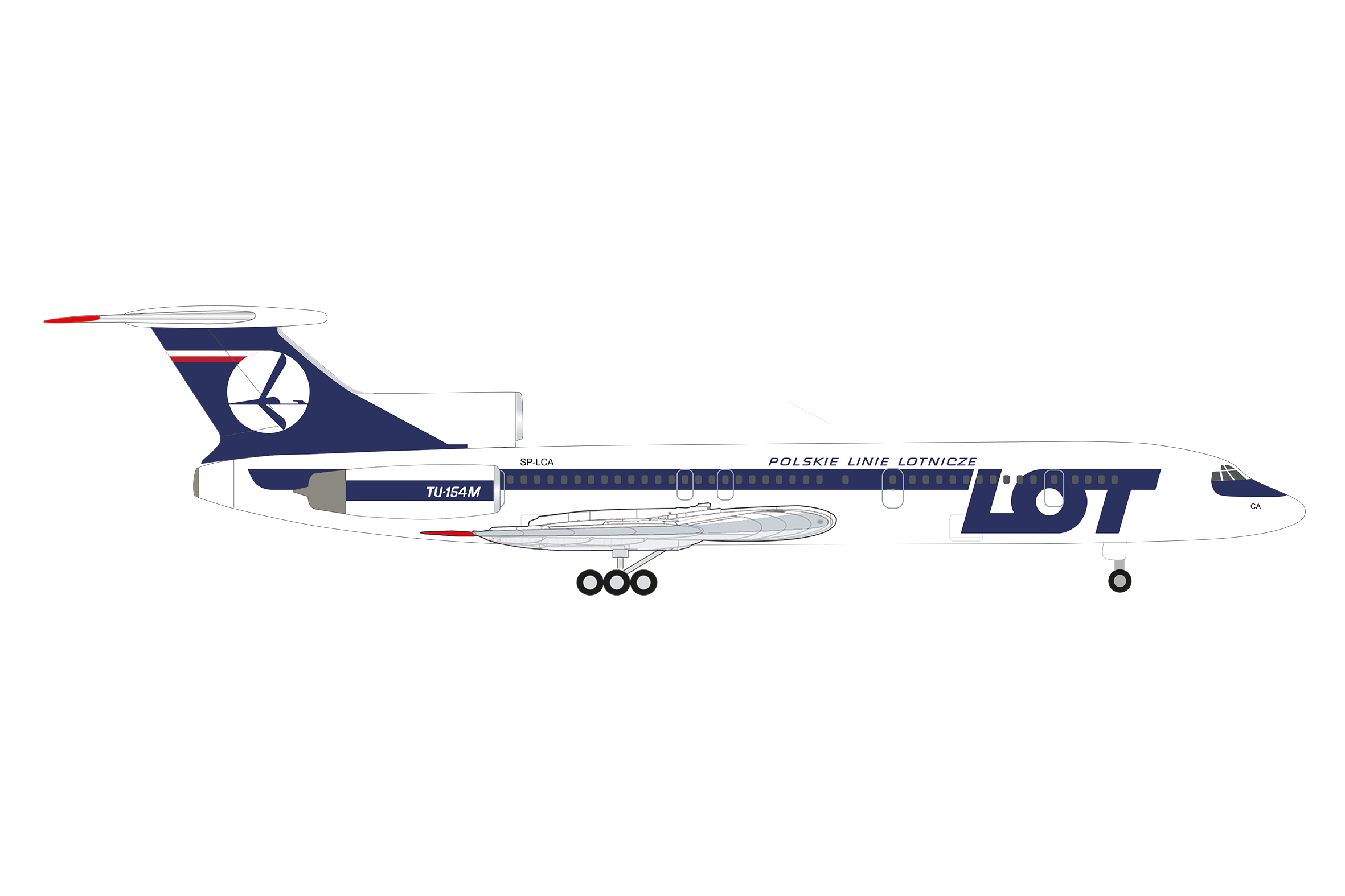 538121 Tupolev TU-154M LOT Polish Airlines