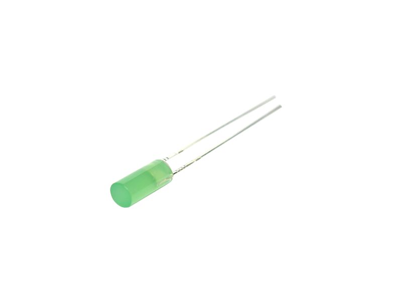 50831 LED Zylinder 3mm diffus grünlich