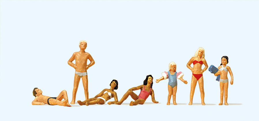 Preiser 10308 Kinder und Jugendliche im Schwimmbad