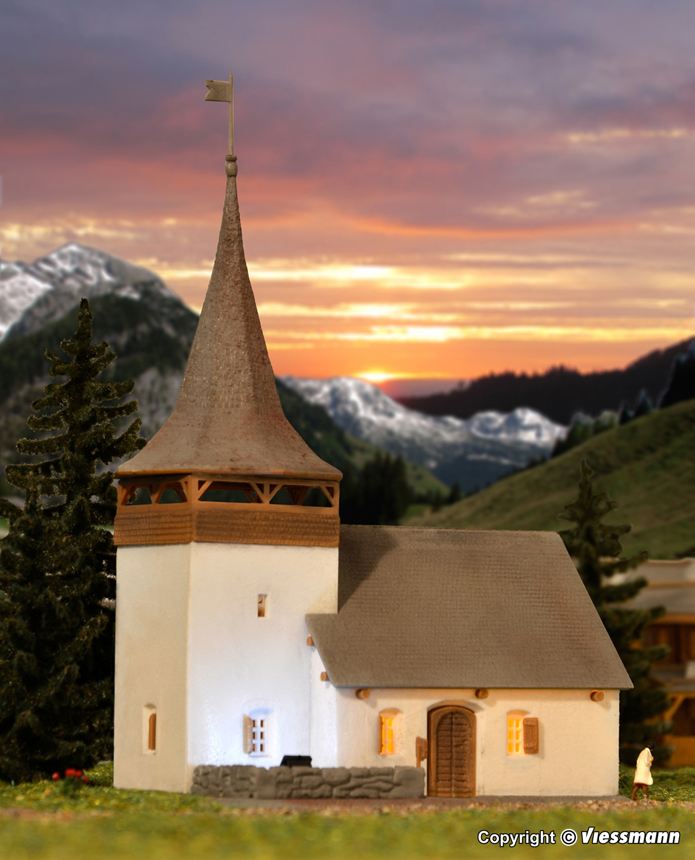 Kibri 37031 Dorfkirche Sertig