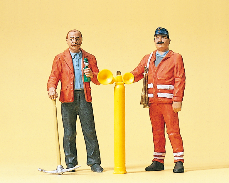 Preiser 45005 Gleisbauarbeiter, Sicherungsposten
