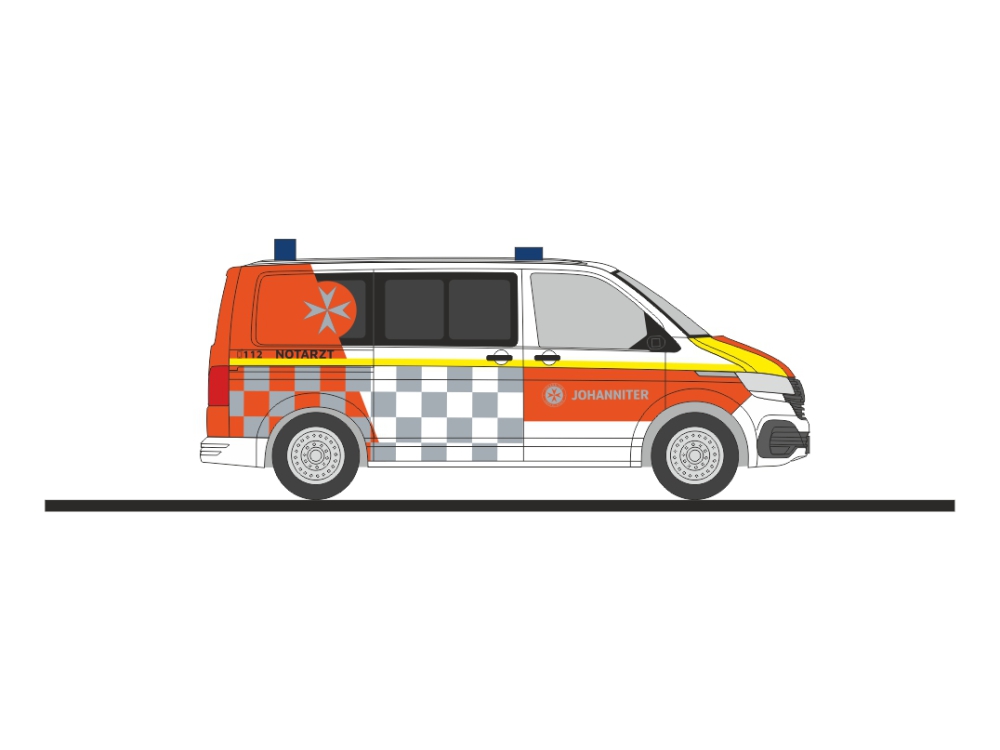 53979 VW T6.1 Notarzt Johanniter Mannheim