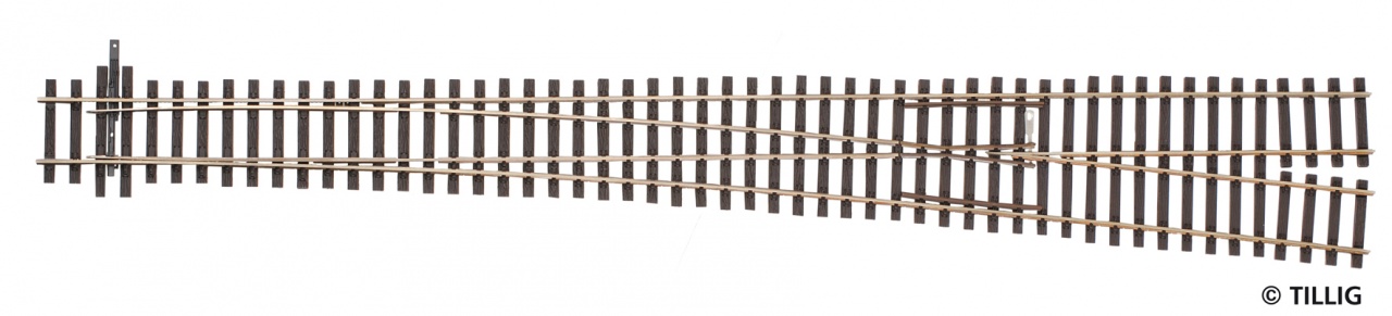 85346 Hand-Weiche rechts 6,3° R 2200 , L=388mm