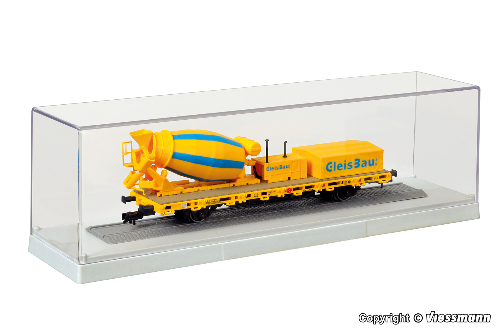 12063 Lok-Vitrine mit Gleis 24,5 x 6 x 6,5 cm