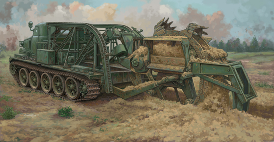759502 BZM-3 High-Speed Trench Digging Vehicle