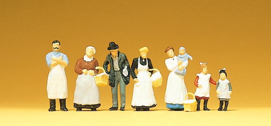 Preiser 12193 Am Kolonialwarengeschäft. Um 1900