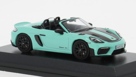 T64MC-008-MG Tarmac: Porsche 718 Spyder RS türkis