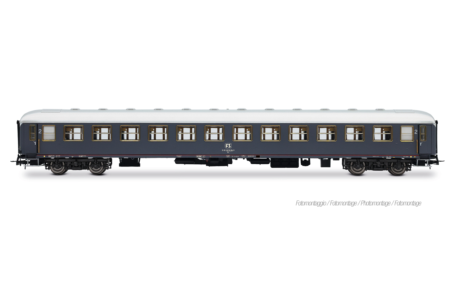 HR4429 FS Personenwg. UIC-X grau Set 2tlg. Ep.4