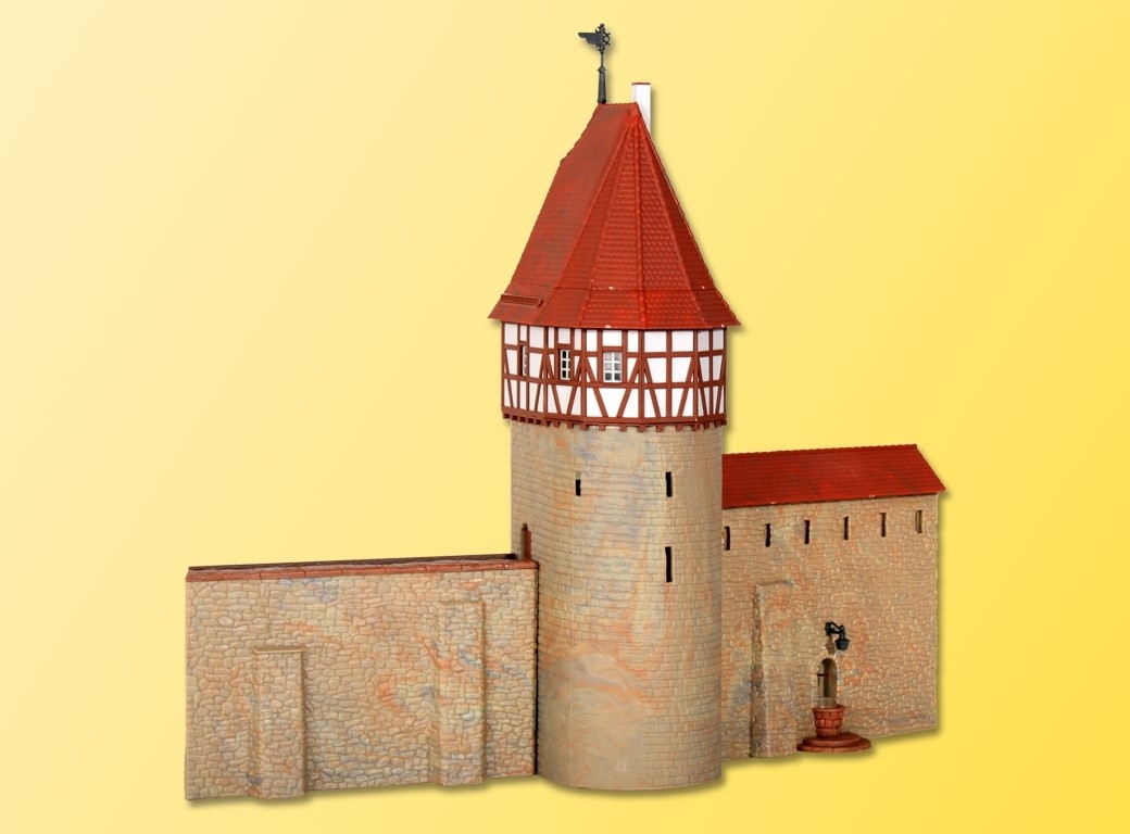 Kibri 38914 Stadtmauer mit Fachwerkturm in Weil