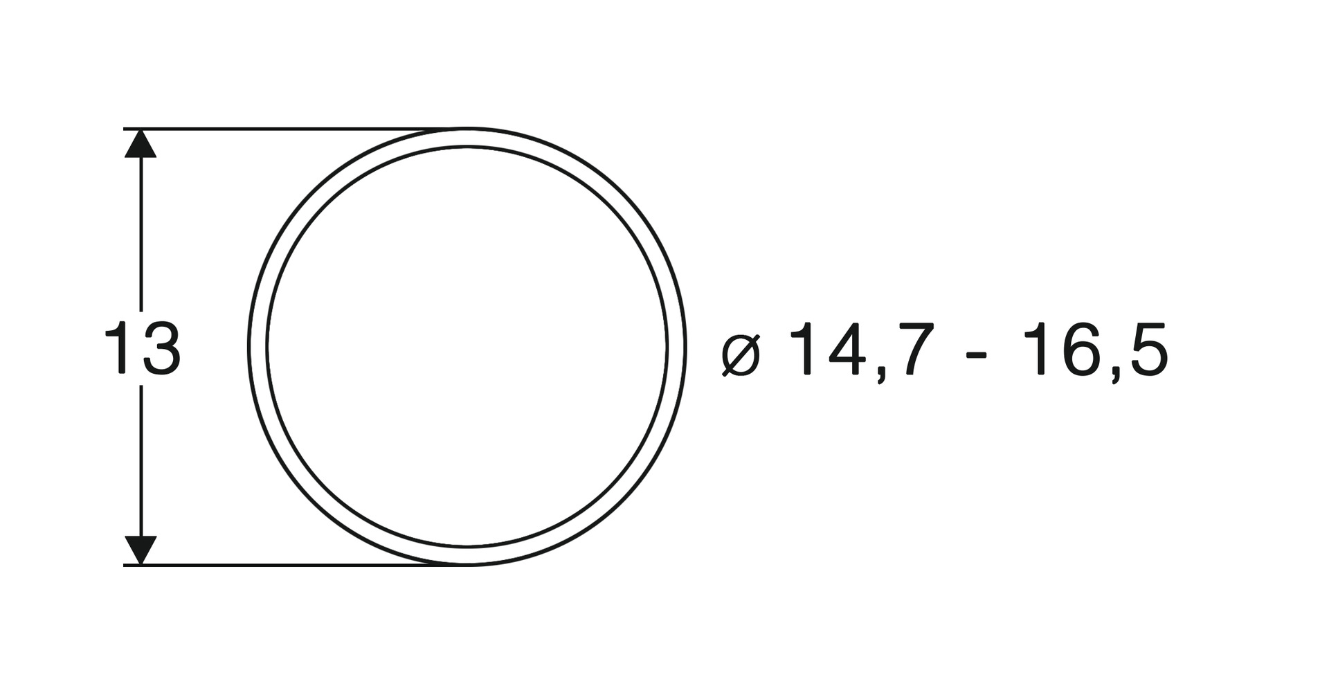 40071 Haftreifen 14,7 - 16,5 mm 10 St.