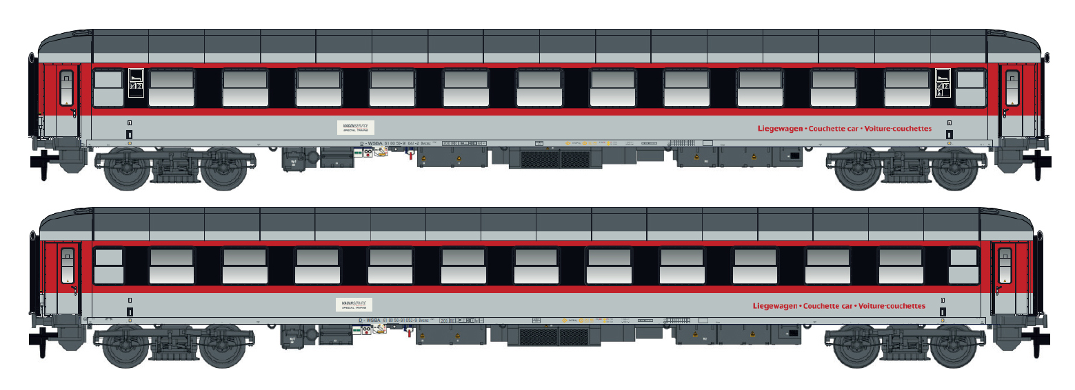 98018N Wagon Service Liegewagen-Set 2-tlg. Ep.6