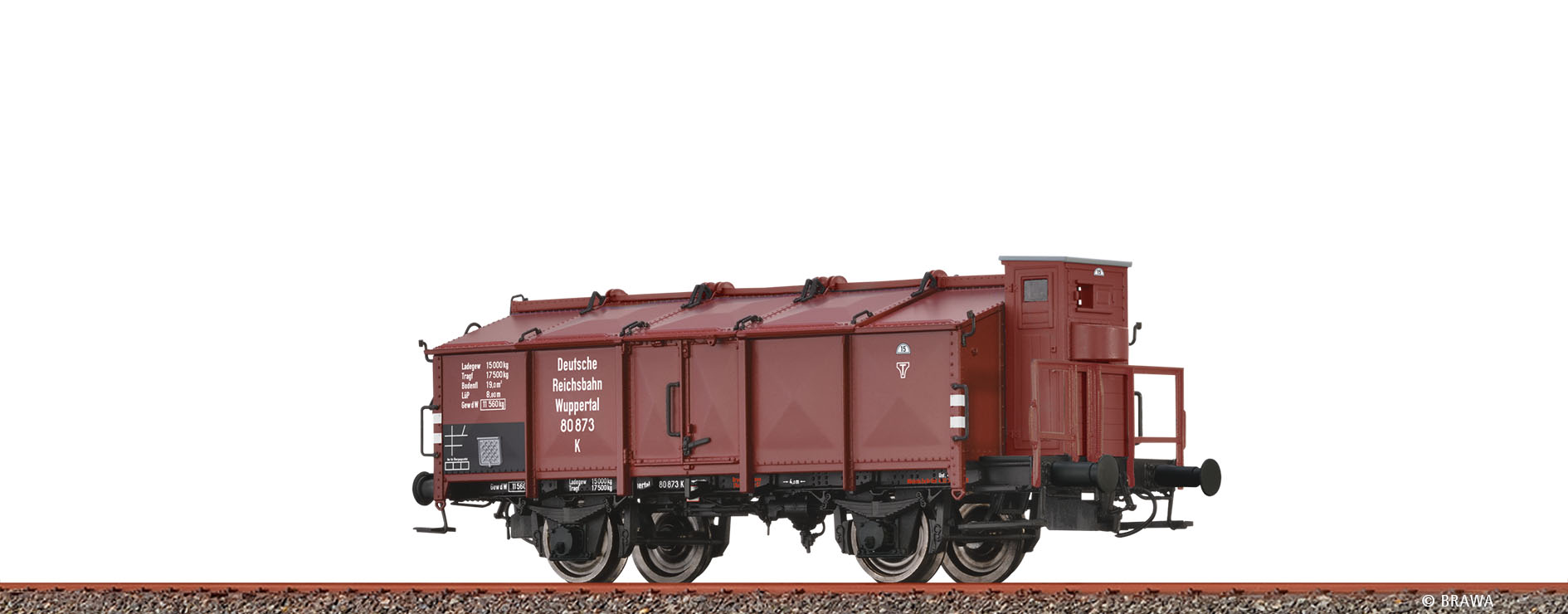 50777 DRG Klappdeckelwagen K mit Br.hs. Ep.2