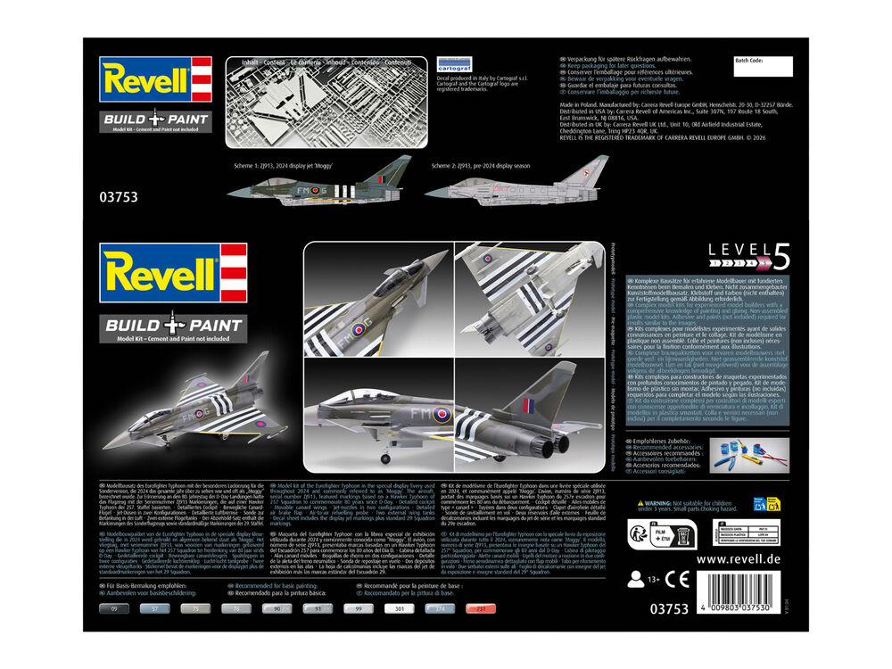 Revell 03753 Eurofigther Tyhoon FGR.4