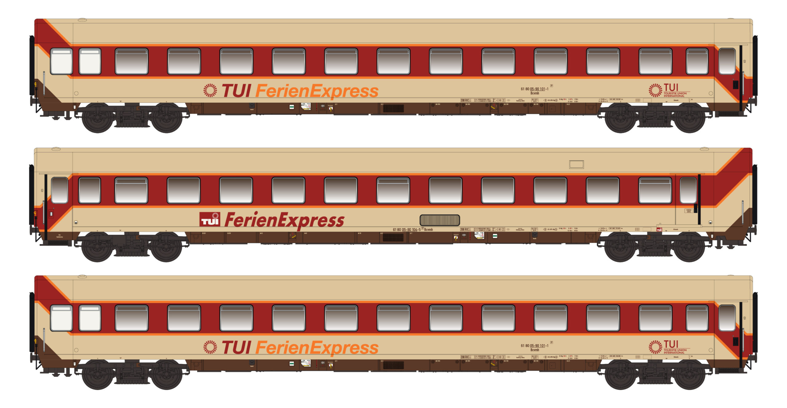 96031DC TUI Ferienexpress 3-tlg. Ep,4 - Set 1