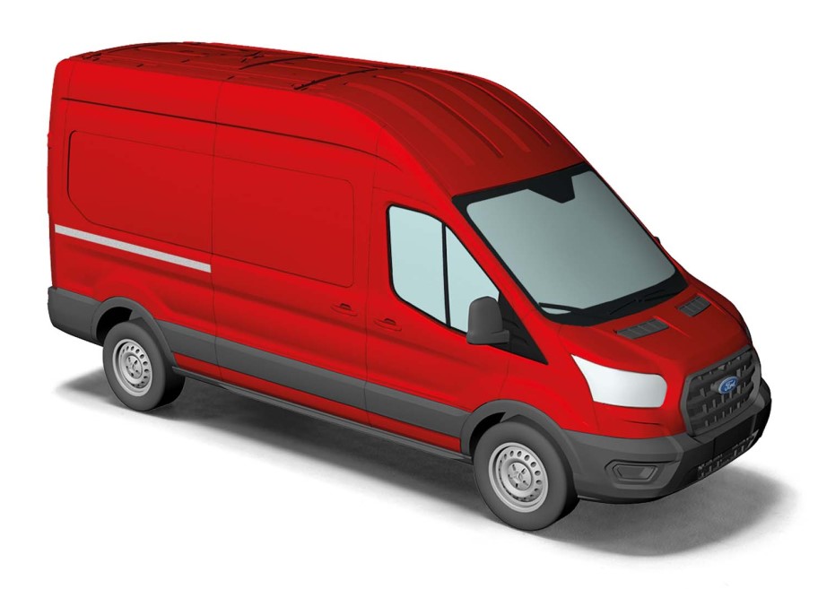 54500 Ford Transit Kasten rot (2014)