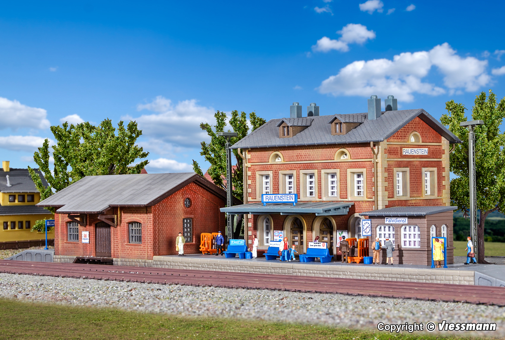 Kibri 37396 Bahnhof Rauenstein mit Güterschuppen