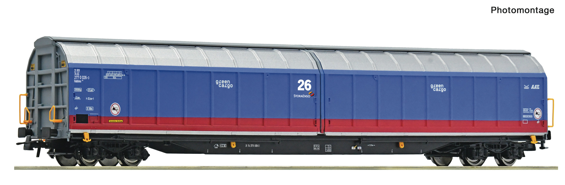 Roco 6600200 Green Cargo Schiebewandwagen Ep.6